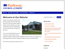 Tablet Screenshot of parkwaychurchofchrist.com